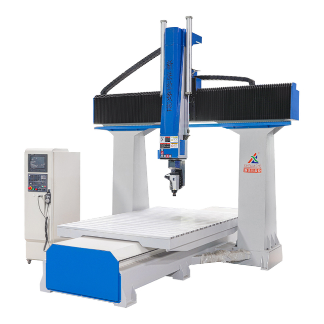 Xfl-3522 China Five-Axis CNC Router Machining Center Disc Type 8-Knife Magazine Gantry Machining Center